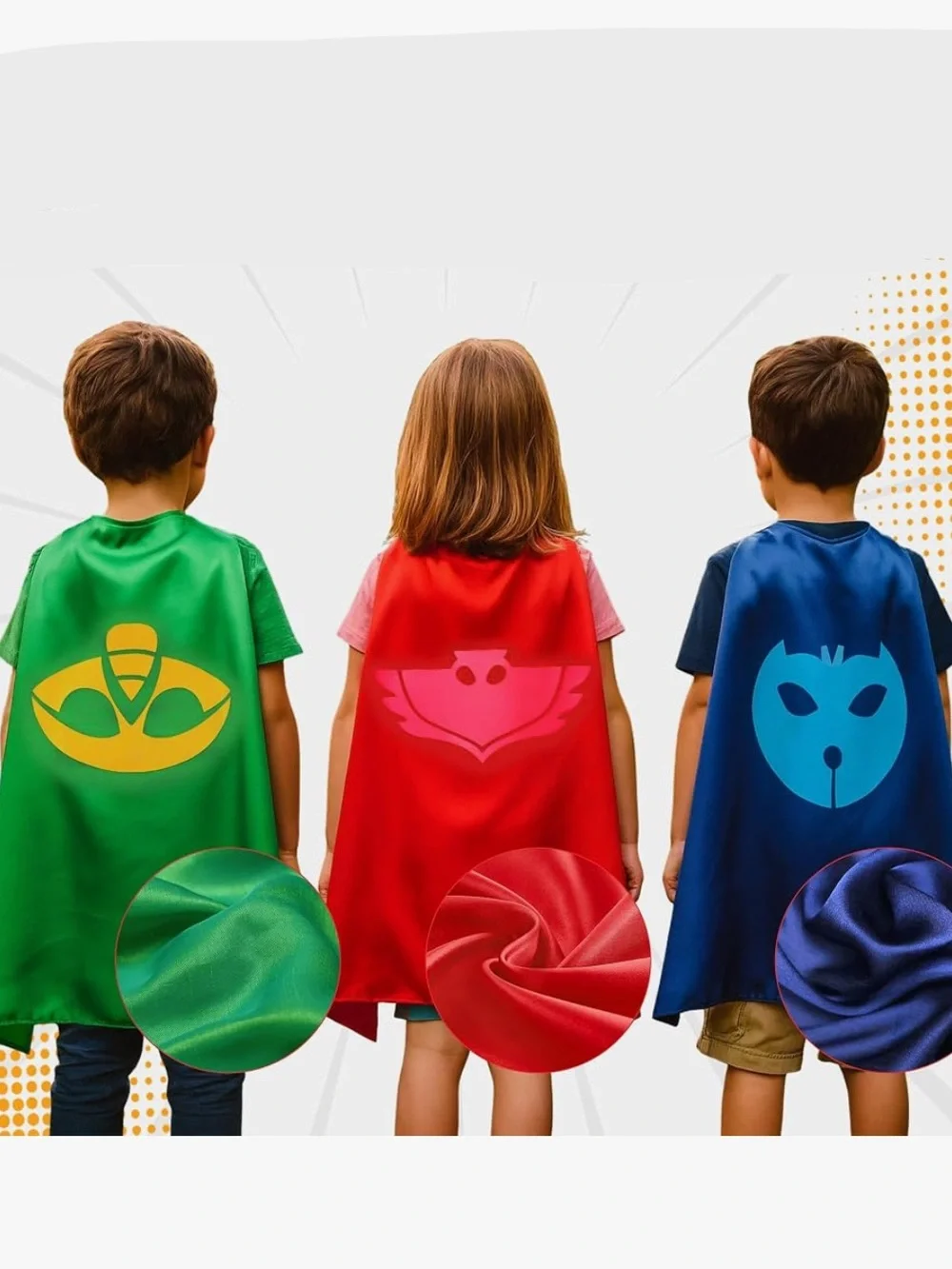 PJ Masks Catboy Cape and Mask Dress Up Set Fits Kids Size 4-6